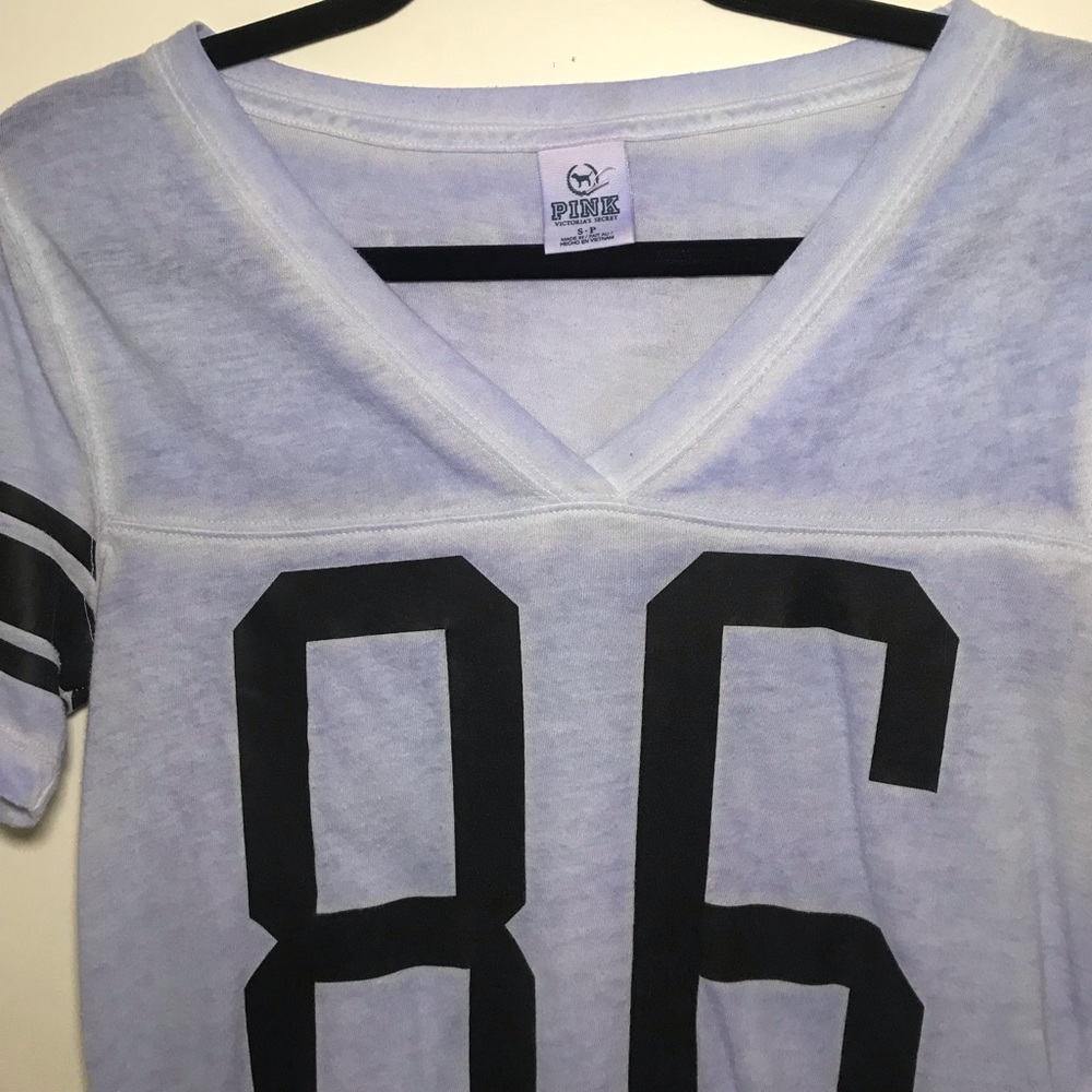 VS PINK Purple Varsity Tee - Picture 2 of 8